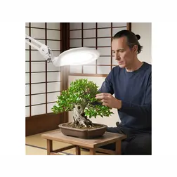 Lampa stolová s LED a lupou EXTOL LIGHT 1000 lm, lupa 5x, biela - obrázok 4