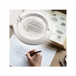 Lampa stolová s LED a lupou EXTOL LIGHT 1000 lm, lupa 5x, biela - obrázok 6