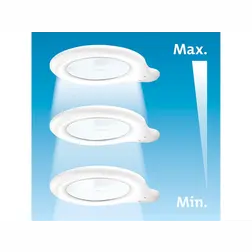 Lampa stolová s LED a lupou EXTOL LIGHT 1000 lm, lupa 5x, biela - obrázok 9