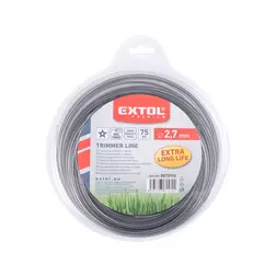 Lanko do kosačky, 2,7mm, 75m, hviezdicový profil, nylón – obrázok 2