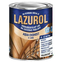 Lazurol AQUA EKOHOST 0,6kg, bezfarebný polyuretánový vodouriediteľný podlahový lak