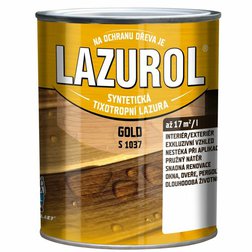 Lazurol Gold, syntetická hrubovrstvá tixotropná lazúra na drevo 0,75l