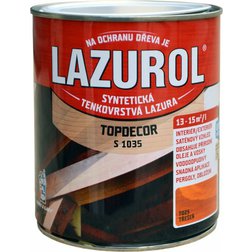 Lazurol Topdecor 0,75l, tenkovrstvá syntetická lazúra na drevo