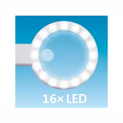 Lupa so svetlom EXTOL LIGHT 16 LED, 6/12x zväčšenie, USB-C - obrázok 7