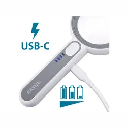 Lupa so svetlom EXTOL LIGHT 16 LED, 6/12x zväčšenie, USB-C - obrázok 8