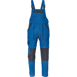 CERVA Montérkové pracovné náprsné nohavice MAX NEO 260g/m2, modré