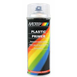 MOTIP PLASTIC PRIMER základný sprej na plasty 400ml, transparentný
