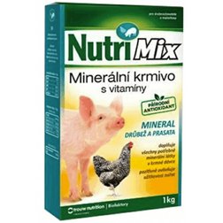 NutriMix HYDINA + OŠÍPANÉ, minerálne krmivo s vitamínmi pre ošípané a hydinu 1kg