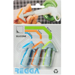REGGA Aplikačné oblé špičky na silikónový tmel, 3-dielna sada, 3,5,8mm