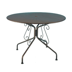 Záhradný oceľový stôl PANAREA, priemer 110cm, výška 75cm