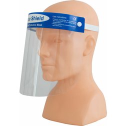 Ochranný štít na tvár s penou, výška fólie 21cm