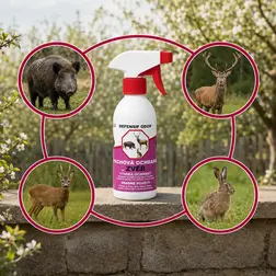 Odpudzovač zveri - pachový ohradník - použitie