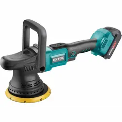 Orbitálna excentrická AKU leštička EXTOL Share20V, 150mm, 2Ah Li-ion, nabíjačka