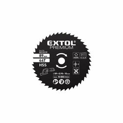 EXTOL Premium Kotúč pílový na kov, pr. 89mm, 44 zubov , pre kotúčovú pílu 8893022