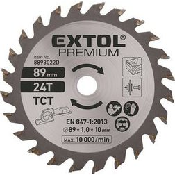EXTOL Premium Kotúč pílový na drevo, pr. 89mm, 24 zubov , pre kotúčovú pílu 8893022