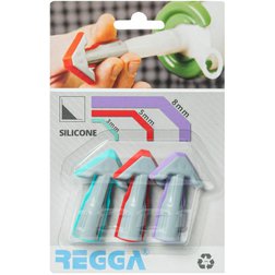 REGGA Aplikačné ploché špičky na silikónový tmel, 3-dielna sada, 3,5,8mm