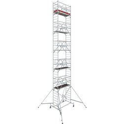 Pojazdné hliníkové lešenie 12,4m STABILO 10 Krause, podlaha 0,75x2m