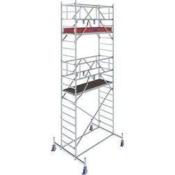 Pojazdné hliníkové lešenie 6,4m STABILO 10 Krause, podlaha 0,75x2m