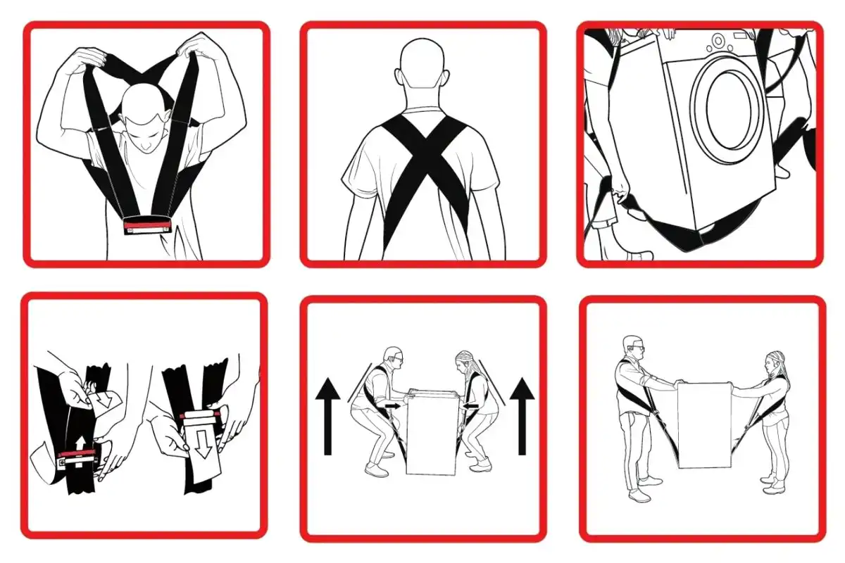 Popruhy na sťahovanie nábytku Ready Lifter – galéria 1