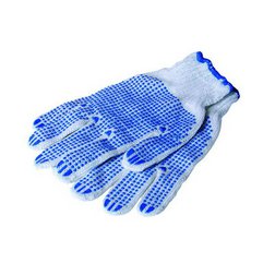 Rukavice pracovné bavlnené Plover s modrými PVC terčíkmi