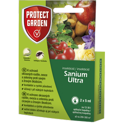 PROTECT GARDEN Sanium Ultra 2x5ml, prípravok proti cicavým a žravým škodcom na rastlinách