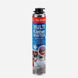 PU pena zimná lepiaca viacúčelová MULTIKLEBER Winter Den Braven 750ml pištoľová (zelená)