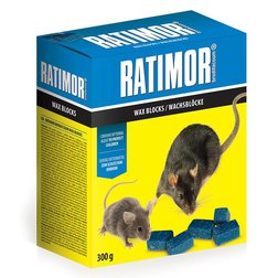 Ratimor parafínové bloky 300g otrava na myši, potkany do vlhka
