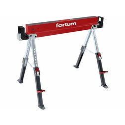 FORTUM Podstavec pracovný skladací, kovový, nosnosť 590kg, nastaviteľná výška 61,5-82cm