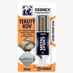 Epoxidové rýchloschnúce lepidlo na kov Den Braven DEBBEX Tekutý kov 24ml