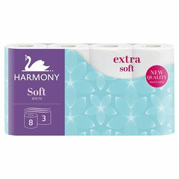 Toaletný papier HARMONY EXTRA Soft 3-vrstvový, 8x19m