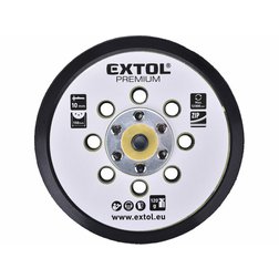 EXTOL Premium Unášač brúsneho papiera pre excentrickú brúsku 8865038, 150mm, suchý zips