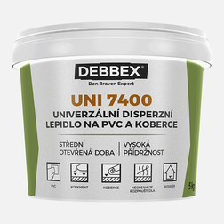 Den Braven DEBBEX Disperzné lepidlo na PVC a koberce UNI7400 1kg