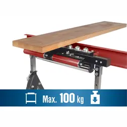 Univerzálny pracovný podstavec FORTUM "koza" 4v1, max. 200 kg - obrázok 5