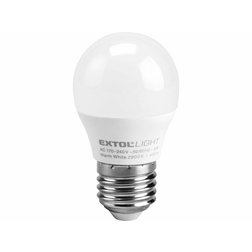 EXTOL Light Žiarovka LED MINI, 5W, 410lm, E27, priemer 45mm