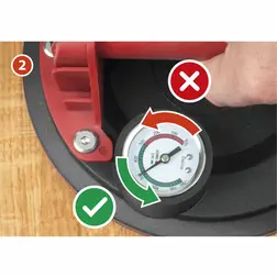 Vákuová prísavka na obklad a dlažbu EXTOL PREMIUM 200 mm, max. 130 kg - obrázok 4