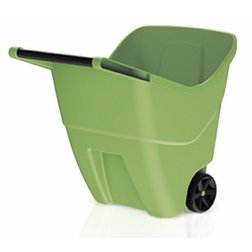 Vozík záhradný plastový 85L, nosnosť 85kg (čierny,zelený)